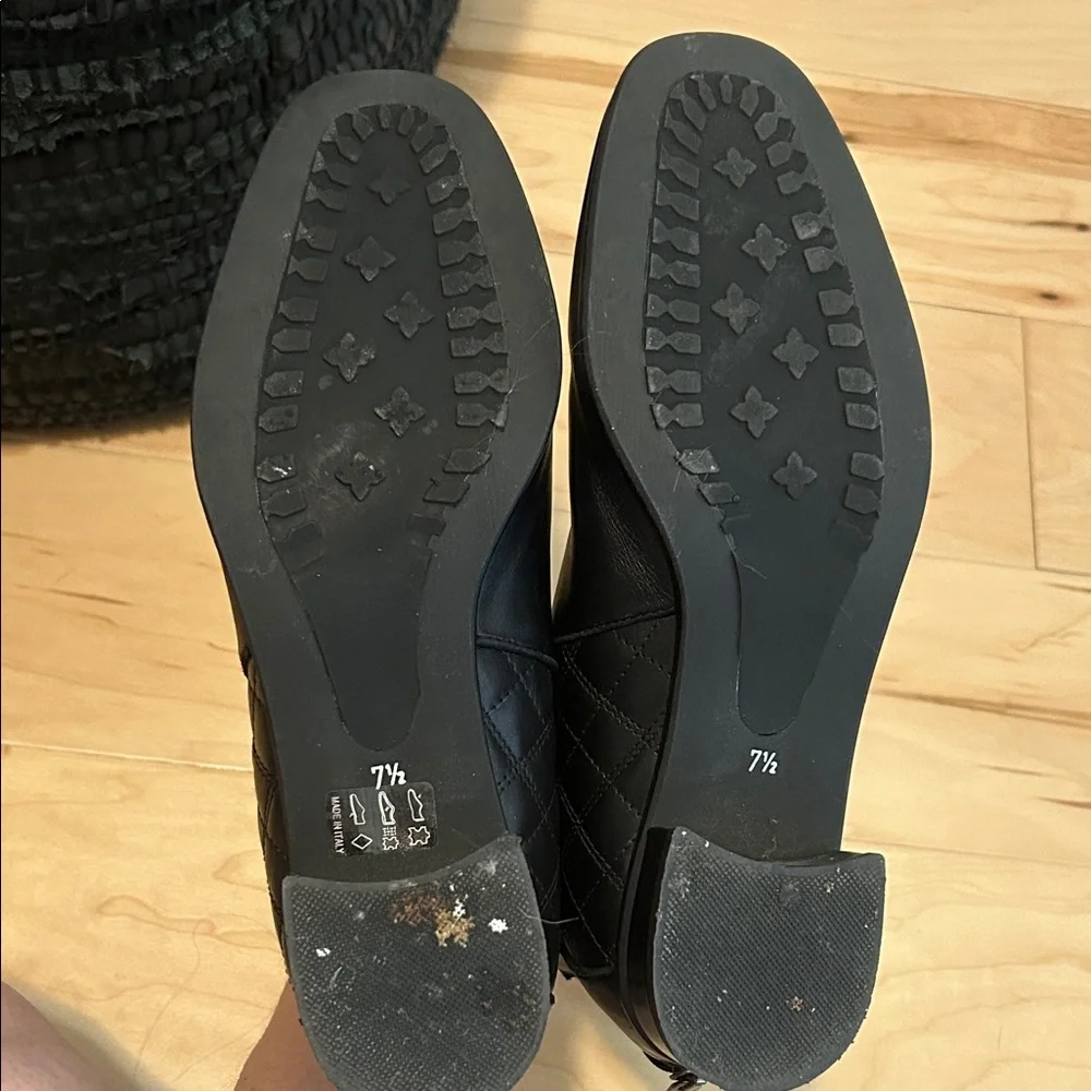 Aquatalia Black Quilted Ankle Boots: 7.5 - Picture 7 of 10